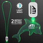 Buy Neon Lanyard with Acrylic Dolphin Pendant - Green
