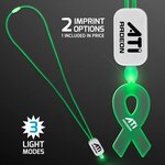Buy Neon Lanyard with Acrylic Ribbon Pendant - Green