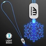Buy Neon Lanyard with Acrylic SnowFlake Pendant - Blue