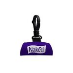 Neoprene Lip Balm Sleeve w/ Swivel Snap Hook - Purple