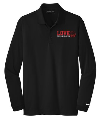 Main Product Image for Custom Golf Polo Shirt Long Sleeve Dri-FIT Nike
