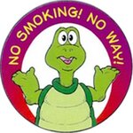 No Smoking No Way Sticker Rolls - Standard