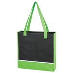 Non-Woven Accent Tote Bag - Lime Green