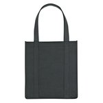 Non-Woven Avenue Shopper Tote Bag - Black