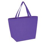 Non-Woven Budget Shopper Tote Bag - Purple