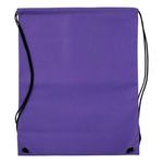 Non-Woven Drawstring Cinch-Up Backpack - Purple