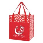 Non-Woven Geometric Shopping Tote Bag -  