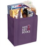 Non-Woven Grocery Tote - Purple