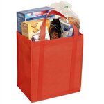 Non-Woven Grocery Tote - Red