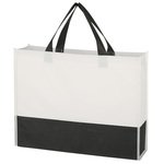 Non-Woven Prism Tote Bag - Black