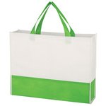 Non-Woven Prism Tote Bag - Green