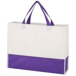 Non-Woven Prism Tote Bag - Purple