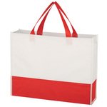 Non-Woven Prism Tote Bag - Red