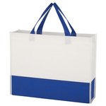 Non-Woven Prism Tote Bag - Royal Blue