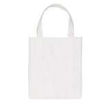 Non-Woven Shopper Tote Bag - White