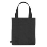 Non-Woven Shopper Tote Bag With 100% RPET Material - Black