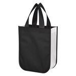 Non-Woven Shopper Tote Bag With 100% RPET Material - Black