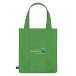 Non-Woven Shopper Tote Bag With 100% RPET Material - Kelly Green