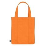 Non-Woven Shopper Tote Bag With 100% RPET Material - Orange