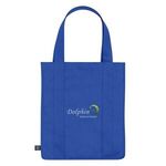 Non-Woven Shopper Tote Bag With 100% RPET Material - Royal Blue