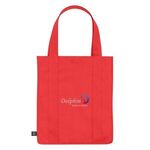 Non-Woven Shopper Tote Bag With 100% RPET Material -  