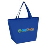 Non-Woven Shopper Tote Bag With Antimicrobial Additive - Royal Blue