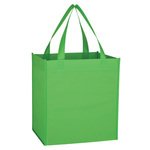 Non-Woven Shopping Tote Bag - Lime Green