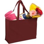 Non-Woven Shopping Tote - Burgundy