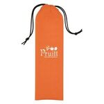 Non-Woven Straw Pouch - Orange