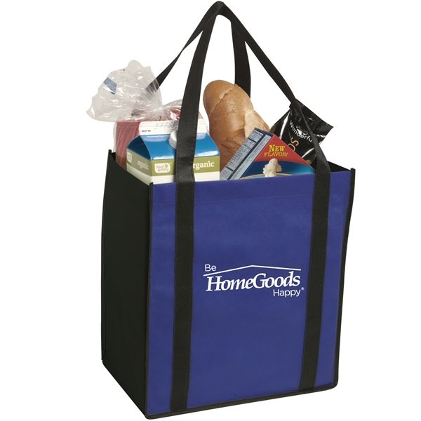 Main Product Image for Imprinted Non-Woven Two-Tone Grocery Tote