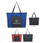 Buy Imprinted Non-Woven Voyager Zippered Tote Bag