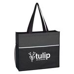 Non-Woven Wave Design Tote Bag -  