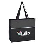 Non-Woven Wave Design Tote Bag -  