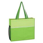 Non-Woven Wave Design Tote Bag -  