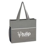 Non-Woven Wave Design Tote Bag -  