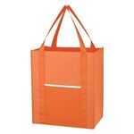 Non-Woven Wave Shopper Tote Bag - Orange