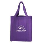 North Park - Non-Woven Shopping Tote Bag - Metallic imprint - Purple