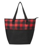 Northwoods Mini 6-Can Cooler Tote Bag - Black with Red