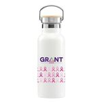 Oahu 17oz. Double Wall Stainless Canteen Bottle - Full Color - White