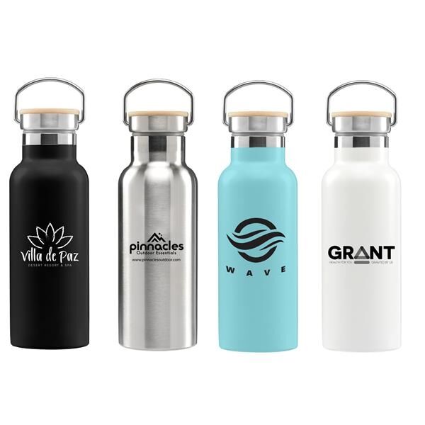 Main Product Image for Oahu 17 Oz Double Wall Stainless Canteen Bottle - Silkscreen