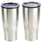 Oasis 20 oz Stainless Steel/Polypropylene Tumbler - Metallic Silver