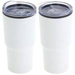 Odyssey 20 oz Stainless Steel/Polypropylene Travel Tumbler - Bright White