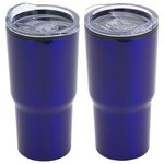 Odyssey 20 oz Stainless Steel/Polypropylene Travel Tumbler - Medium Blue