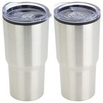 Odyssey 20 oz Stainless Steel/Polypropylene Travel Tumbler - Metallic Silver