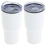 Odyssey 30 oz Stainless Steel/Polypropylene Travel Tumbler - Bright White