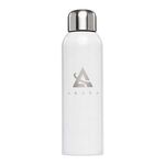 Ohana - 26 oz. Stainless Water Bottle - Laser - White