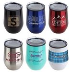 Buy Custom Onyx Stemless Wine Glass 12 Oz Stainless Steel/Polypropyl