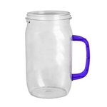 Open Mason Jar with handle - Violet