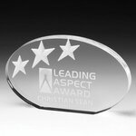 Buy Oval Deep Etch Award - Laser