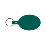Oval Flexible Key Tag - Dark Green